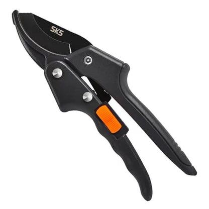Germany Pruning Shears, Arthritis Weak Hand Snips, Work 3 Times Easier, 1-Inch Cut Capacity Garden Clippers, Ergonomic handle (Pulley - Labor-saving) - color: Grey