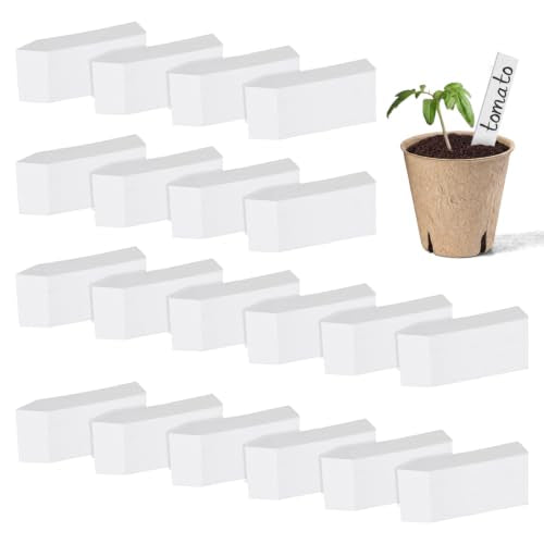 YaeCCC 4 Inches Plant Labels Plastic Plant Tags Nursery Garden Labels Pot Marker Garden Stake Tags for Fruit Trees, Flowers, Shrubs, etc (2000)
