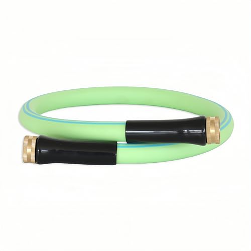 Atlantic 4 ft Female to Female Garden Hose, Green 5/8" Leader Water Hose - size: 4 ft Green(Double-female)