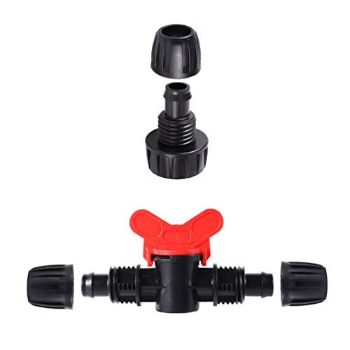 20 Pcs 1/2 inch Irrigation Tubing Fittings Barbed Locked Connectors - size: 1/2 inch Irrigation Fittings kit - B