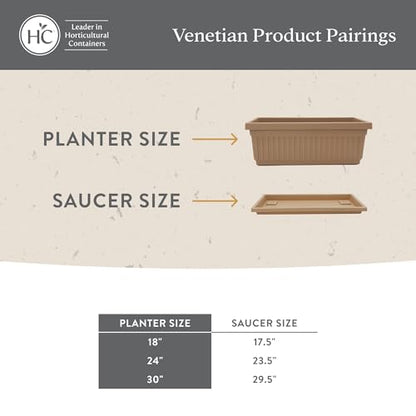 The HC Companies Venetian Window Planter Box, 18 Inch, Black, 2-Pack - color: Black, size: 18", style: Pack of 2