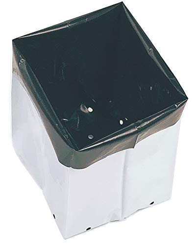 HORTIPOTS 5 Gallon Grow Bags Black and White Light Proof Grow Pot Container (Pack of 25) - size: 5 Gallon-Pack of 25