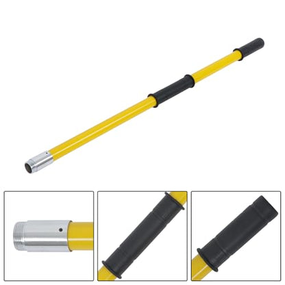 30FT Extendable Pole Saw, Manual Branch Trimmer with Long Handle, Manuals Tree Pruning Saws Band Scissors, 9 Knots Yellow - size: 30FT Yellow