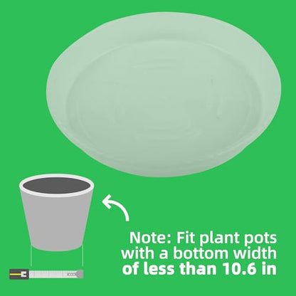 Plant Saucer 6 Pack of 12 inch,Drip Tray, Heavy-Duty Flower Pot Trays, Plant Pot Saucers 12" - color: Clear, size: 12"(6Pack)