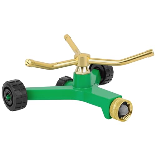 RESTMO 3-Arm Metal Sprinkler with Wheel Base