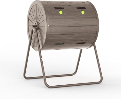 PatioZen Compost Bin 43 Gallon Outdoor, Grey - color: Gray, size: 43 Gallon