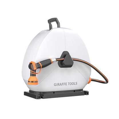 Giraffe Tools Ground-Mounted Retractable Garden Hose Reel, 5/8" x 92FT - color: 5/8 Inch, size: 92 FT