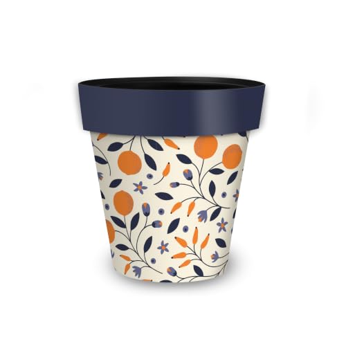 Briarwood Lane Everyday Planter 8.5" x 8.5" x 8.5" Citrus and Vines Small Planter - color: Citrus Vine, size: Small
