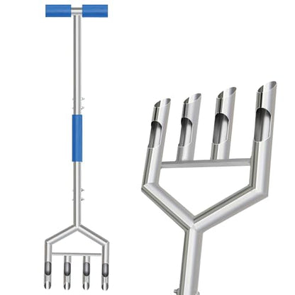 Manual Push Core Aerator Lawn Tool: Semi-Assembled Lawn Aerator