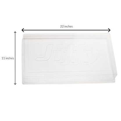 Jiffy Seed Starter Tray with Humidity Dome - Lightweight Propagation - 10 Pack - Plastic - style: 10 Trays and Domes
