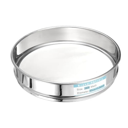 PATIKIL Lab Sieve 2400 Mesh(0.005mm) 11.8"(30cm) Diameter Sifting Screen - size: 2400 Mesh(0.005mm)/11.8"(30cm) Dia