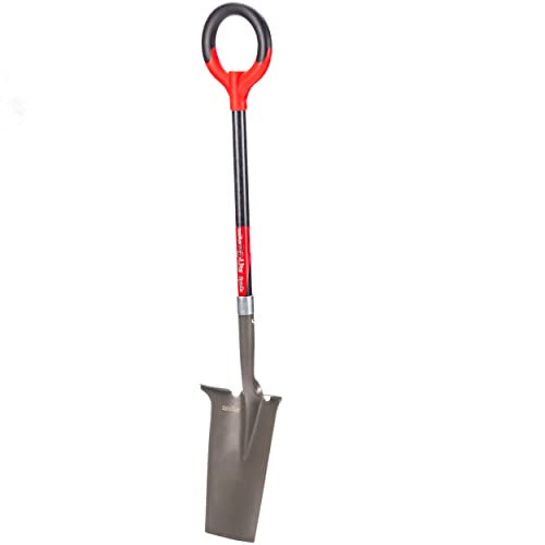 Radius Garden 25111 Pro-Lite Ergonomic Carbon Steel Spade, Red - style: Spade