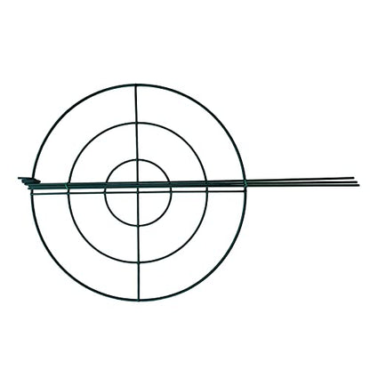 10 Pack 16"x24" Peony Cages Plant Support Stakes Grow Through Grid Grow Through Hoops, Metal Flower Plant Brace Support Ring for Heavy Blossom - size: 16"x24" Pack of 10