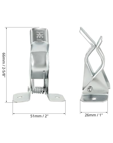 QWORK Spring Grip Mop and Broom Holder, 20 Pack Indoor and Outdoor Hanging Storage for Large Equipment such as Shovels, Rakes, Brooms, and Mops