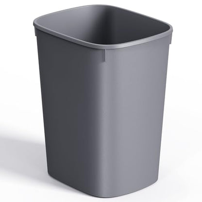 CEROELDA Small Bathroom Trash Can, 2.6 Gallon Slim Mini Garbage Can Small Trash Bin Plastic Waste Basket for Dorm Room, Bedroom, Office, Toilet (Grey) - color: 1 Pack-No Lid-Grey
