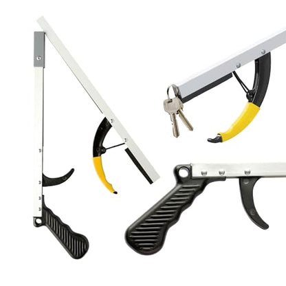 Sammons Preston Reacher, Grabber Tool, Trash Pickup, 26", Single, Silver - color: 26" Folding, size: Single