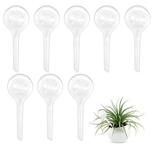 8 Pcs Clear Plant Watering Globes,Plastic Self-Watering Bulbs,Automatic Watering Globes,Garden Water Device for Plant Indoor Outdoor - size: Clear-8 Small