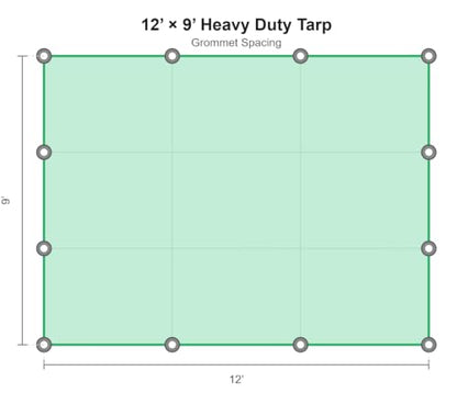 RENEGADE Industrial Tarp 12x9 ft Brown – Heavy Duty, Waterproof, UV-Resistant, PFAS-Free – Durable Tarp for Jobsite Coverage, Construction, Farming & Shelter Use - color: Brown, size: 12X9