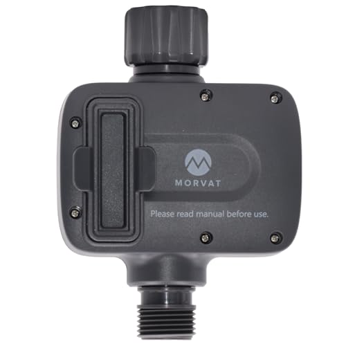 Morvat Programmable Outdoor Garden Hose Sprinkler Timer with Rain Delay