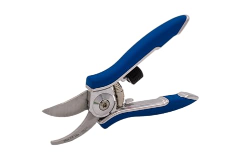 Dramm ColorPoint Stainless Steel Compact Garden Pruning Shears, Hand Pruner, Garden Clippers, with Heavy Duty Blade and Easy grip Handle, Blue - color: Blue, style: Classic