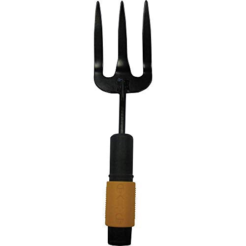 Fiskars QuikFit Weed Fork, Tool Head, Length: 27.5 cm, Stainless Steel Tines, Black/Orange, 1000733 - style: planting fork