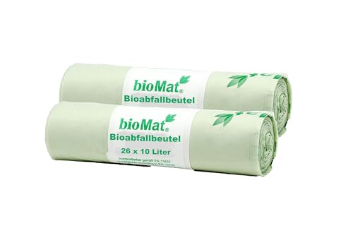 bioMat 2.6 Gallon Compostable Food Scrap Bags, 50 Count - size: 25 Count (Pack of 2), style: 2.6 Gallon