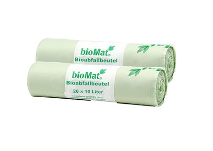 bioMat 2.6 Gallon Compostable Food Scrap Bags, 50 Count - size: 25 Count (Pack of 2), style: 2.6 Gallon