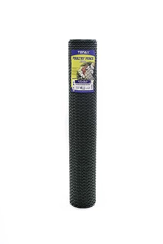 Tenax 2A230071 Poultry Fence Kit 4'x50' Green - color: Green, size: 4-ft x 50-ft Kit