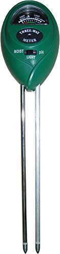 Hydrofarm MGMLP1 Active Air 3-Way pH, Light & Moisture Meter