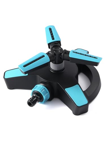 Rotating Sprinkler for Yard, Lawn Water Sprinkler for Kids, Blue