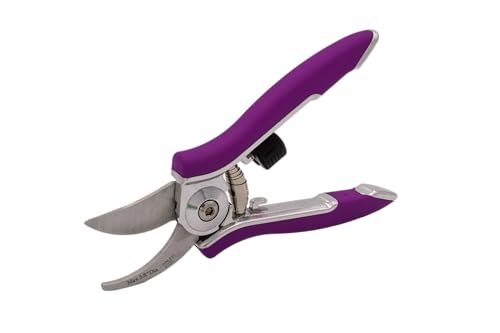 Dramm ColorPoint Stainless Steel Compact Garden Pruning Shears, Hand Pruner, Garden Clippers, with Heavy Duty Blade and Easy grip Handle, Berry - color: Berry, style: Classic