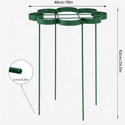 24.5" Dahlia Stakes and Supports - Outdoor Durable Plant Support - color: Green