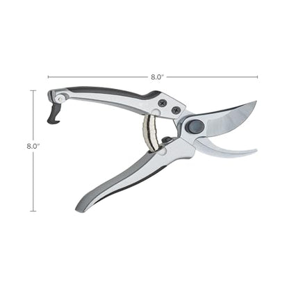 Pruning Shears - Garden Scissors Florist Snips - 2.5” Blades - Flower Scissors for Cutting Fresh Flowers, Trimming, or Harvesting Herbs or Fruit - Pruners for Gardening Tools by Kings County Tools - style: Flower Pruner