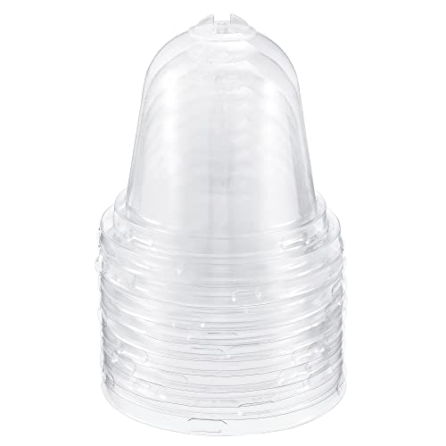 PATIKIL 10-Pack 3.4" Plant Humidity Dome Round Plant Cover Clear 8.8cm - size: 3.4"