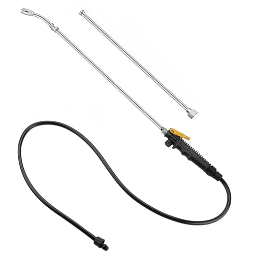 VANPET Replacement Sprayer Wand for Ryobi - Stainless Steel With Adjustable Nozzle, Trigger & Hose Compatible With P2803 (44 Inches)