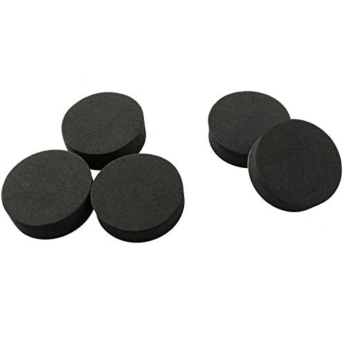 ZYAMY 24pcs 1.96 Inches Rubber Invisible Pot Feet Flowerpot Riser for Indoor or Outdoor, Black