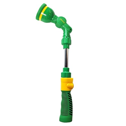 Miracle-Gro 17 in. Watering Wand – 6-Pattern Garden Hose Wand with Adjustable Spray Settings, Comfort Grip, and Extended Reach for Watering Hanging Baskets, Plants, and Garden Beds - style: 6-Pattern Watering Wand - 17"