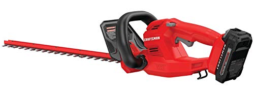 CRAFTSMAN V20 Cordless Hedge Trimmer with Battery and Charger Included, 20 in. Blade, Rechargeable Bush Trimmer Cordless, Lightweight (CMCHT810C1) - style: 20V Trimmer Kit
