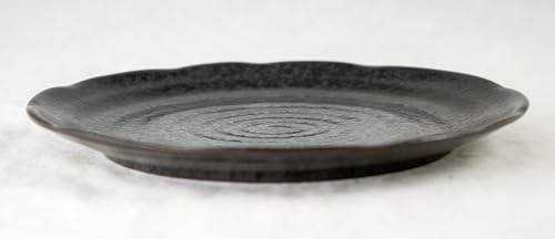 Round Black Stain Ceramic Humidity/Drip Tray for Bonsai Tree & House Indoor Plants 6.75"x 6.75"x 0.5"