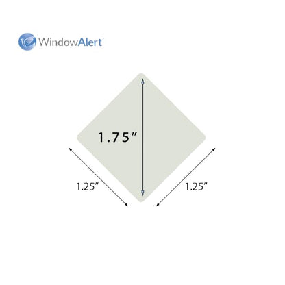 WindowAlert Performance Series Diamond Anti-Collision Decal 12 Pack - UV-Reflective Window Decal to Protect Wild Birds from Glass Collisions - Made in the USA - color: Diamond, size: 12-Pack
