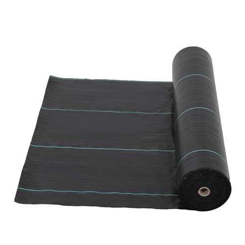 4ft x 250ft Premium Weed Barrier Landscape Fabric, 5oz Heavy Duty, Weed Control Fabric, High Permeability Good for Flower Bed, Driveway Fabric Ground Cover - size: 4*250FT & 5oz