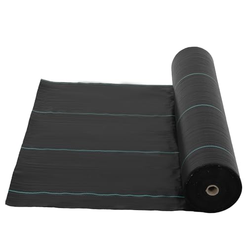 6.5ft x 330ft & 3.2oz Premium Garden Weed Barrier Landscape Fabric, Durable & Heavy-Duty Weed Block Gardening Mat, Easy Setup & Superior Weed Control, Eco-Friendly & Convenient Design - size: 6.5*330FT & 3.2oz