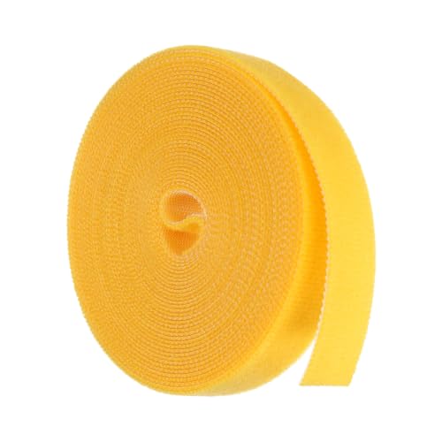 HARFINGTON Garden Plant Tape 16.4ft 19/32" Reusable Ties Strap Yellow - color: Yellow, size: 16.4ft x 19/32"