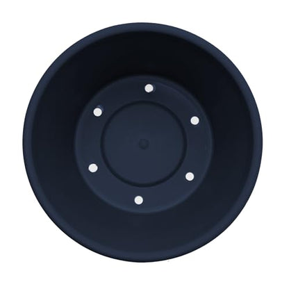 Bloem Terra 24" Plastic Planter, 16 Gallon, Navy, 2-Pack - color: Navy, size: 24" (Pack of 2)