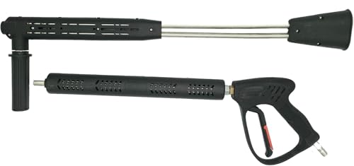 Canpump 40-in Dual Lance Wand w/Bent Tube, Spray Gun Included, 5000 psi - style: Wand+Spray Gun
