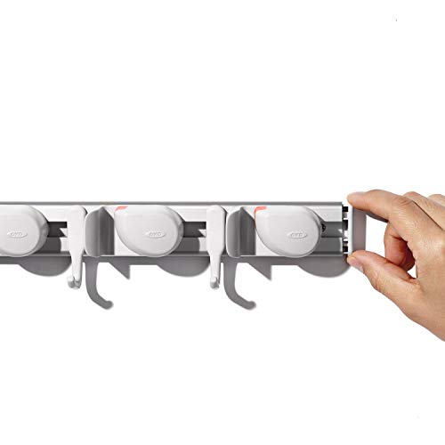 OXO Good Grips Wall-Mounted Mop and Broom Organizer