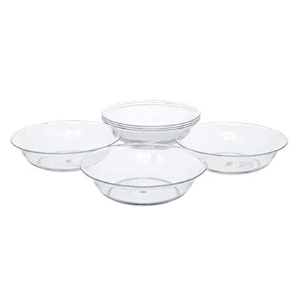 Royal Imports Clear Plant Saucer, Floral Plastic Plates Plant Tray 8" 6pk - size: 8"