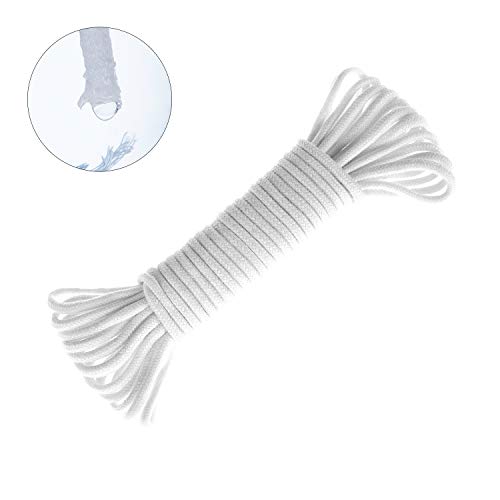 ORIMERC 80 feet 1/6 inch Self Watering Capillary Wick Cord Vacation Plant Sitter DIY Hydroponic Wicking Self-Watering Planter Pot Automatic Water System Device Potted Violet Auto Seedling Waterer Rope - size: 80 feet (1/6 inch)