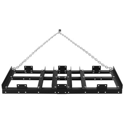 Heavy Duty 4FT Drag Harrow Driveway Grader, Tow-Behind Landscape Rake with 16FT Chain for ATV, UTV, Tractor – Ideal for Gravel, Soil, Sand Leveling and Lawn Maintenance - size: 4 FT
