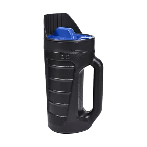 ZXJ 3 Adjustable Handheld Seed Shaker – Hand Spreader - 90oz Capacity Multi-Purpose Spreader for Fertilizer, Grass Seed, Ice Melt & Lawn Care - Blue - color: Blue